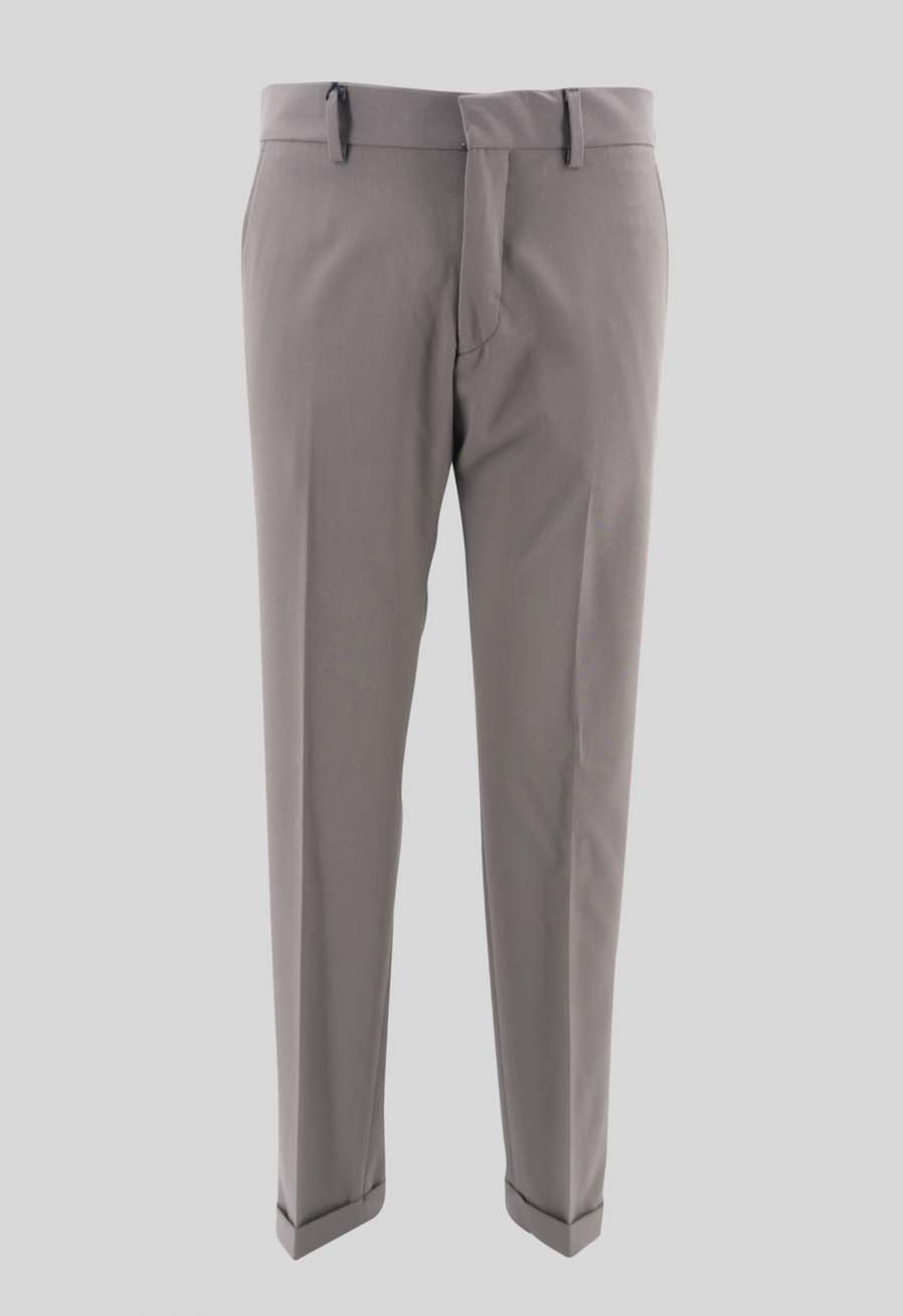 Pantalone "Capri" effetto lana / Beige - Ideal Moda
