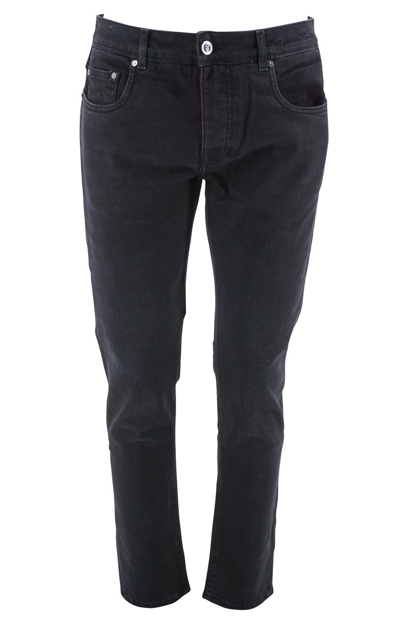 Jeans Camouflage Slim Fit / Nero - Ideal Moda