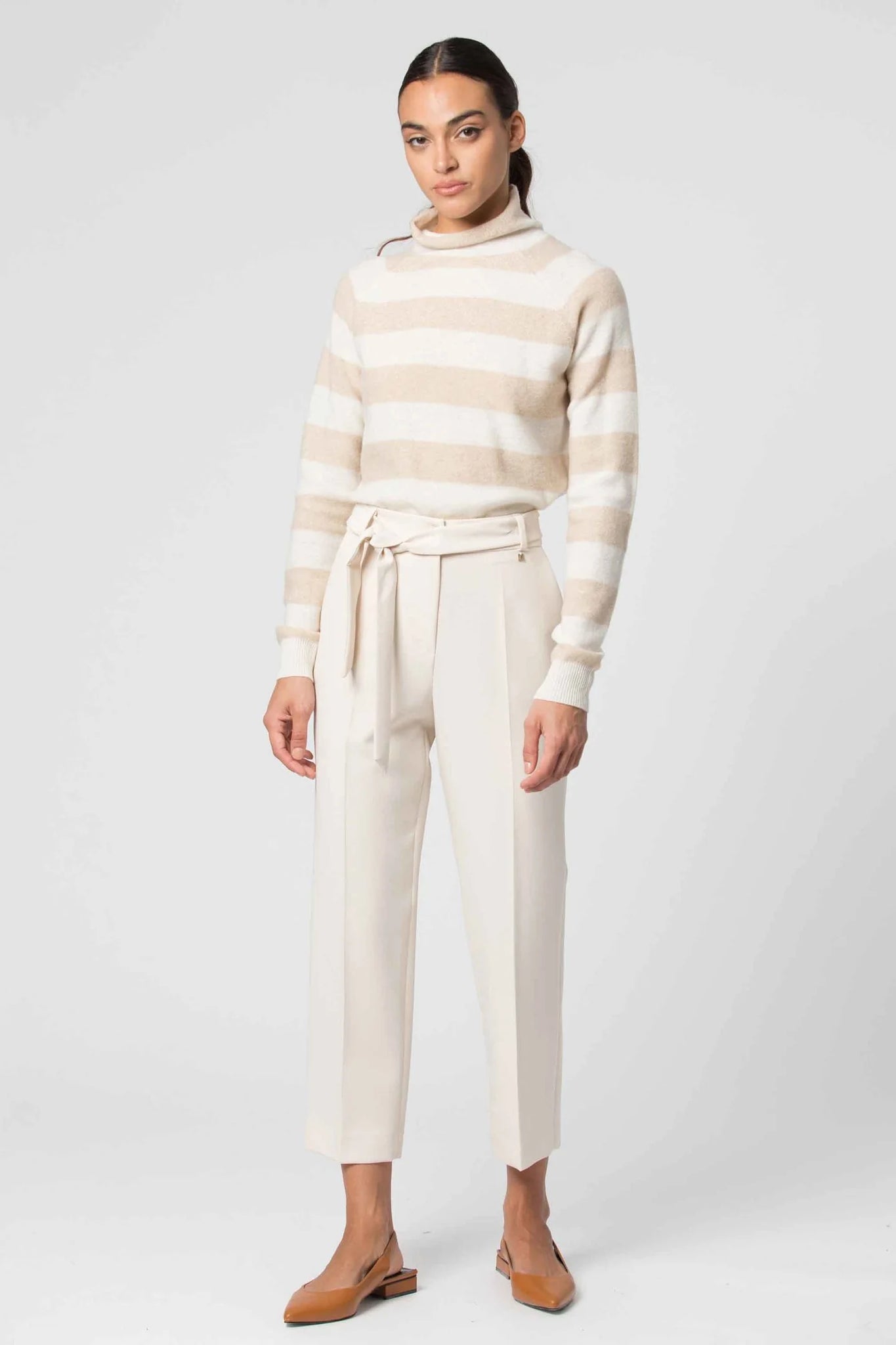 Pantalone Elegante Kocca / Bianco - Ideal Moda