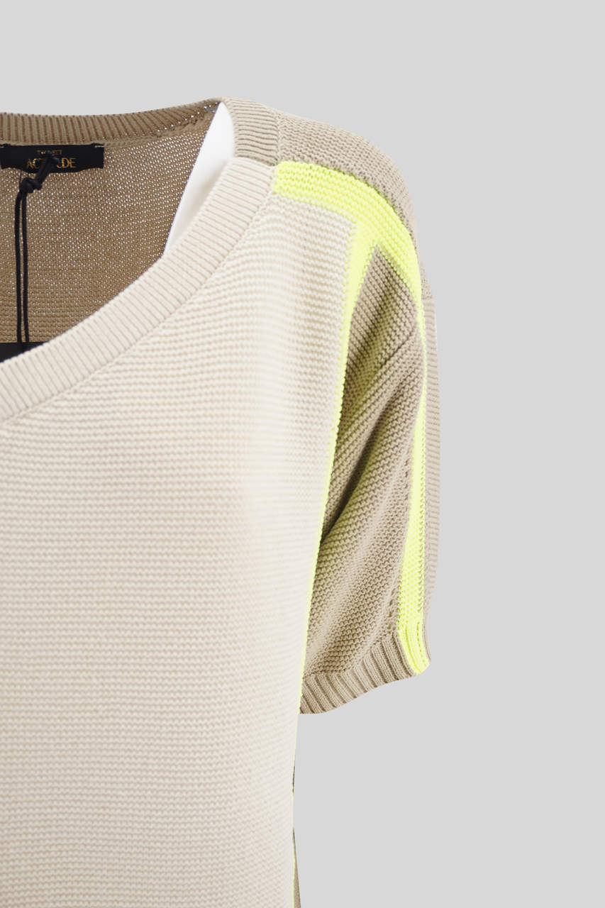 Maxi Maglia in Cotone / Beige - Ideal Moda