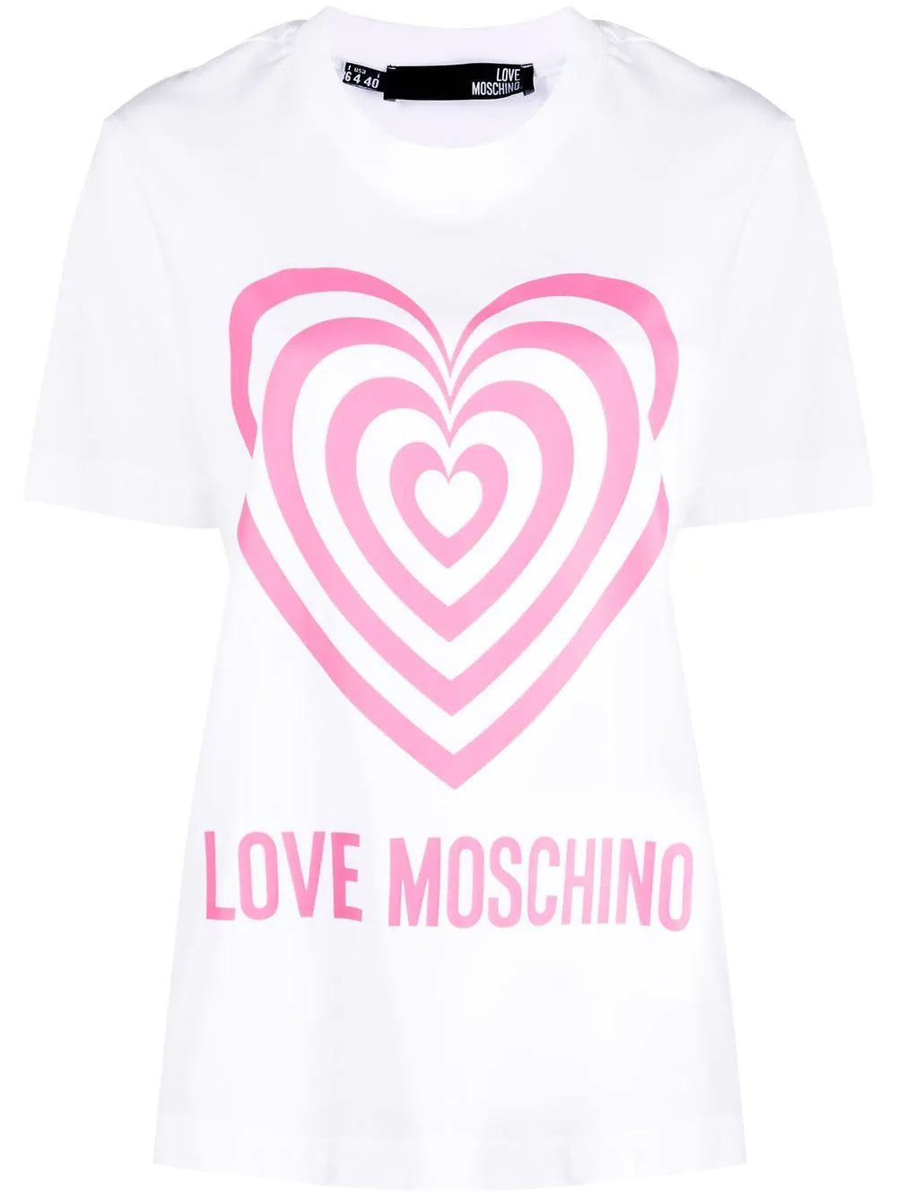 T-Shirt con Logo Love Moschino / Bianco - Ideal Moda