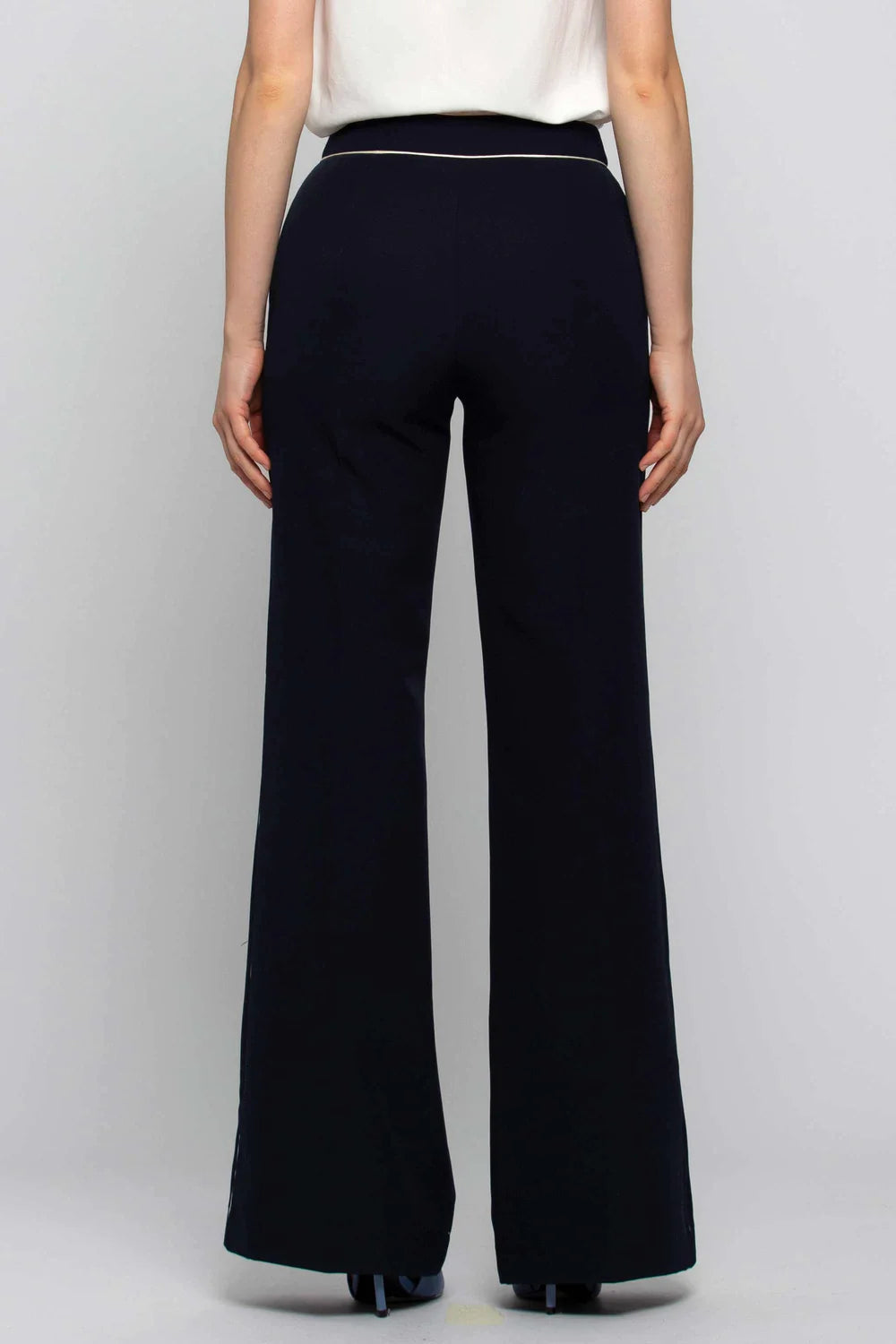 Pantalone a Zampa Kocca / Blu - Ideal Moda