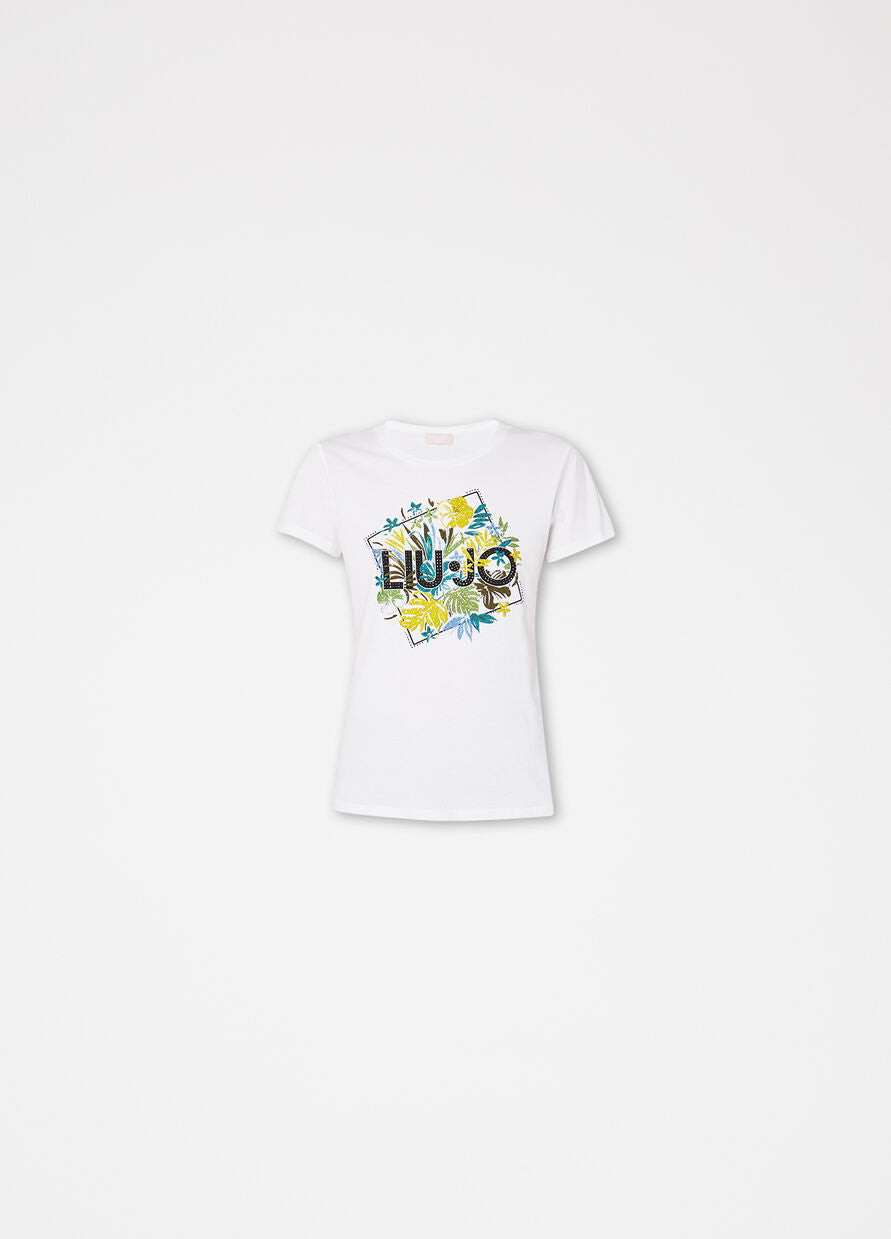 T-Shirt con Logo Liu Jo / Bianco - Ideal Moda