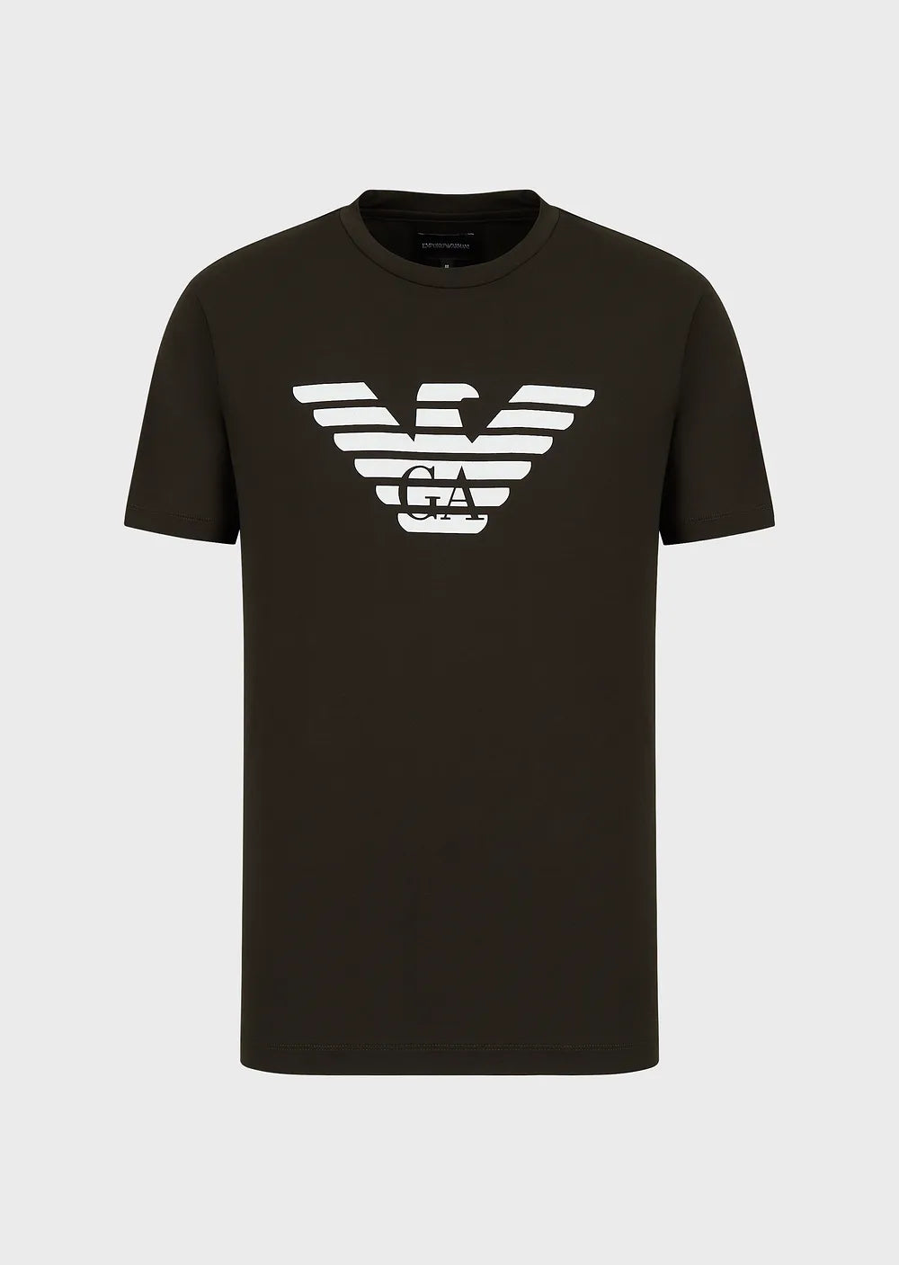 T-Shirt in Pima con Logo Emporio Armani / Verde - Ideal Moda