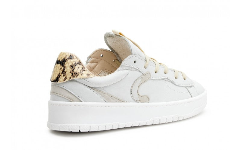 Sneaker in Pelle Cromier / Bianco - Ideal Moda