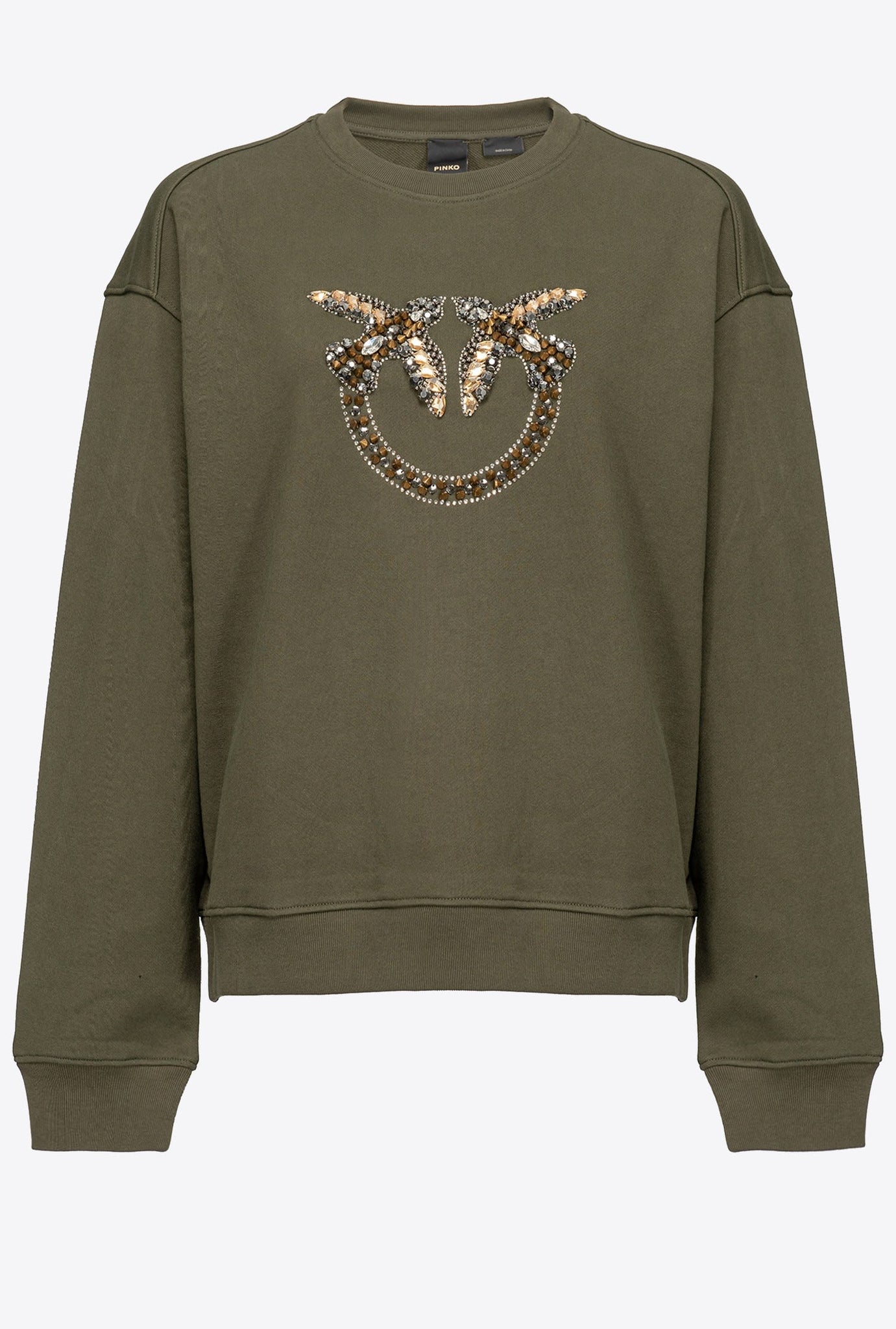 Felpa con Logo Pinko / Verde - Ideal Moda