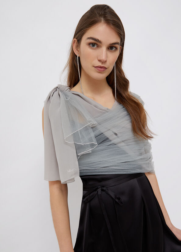 Stola Liu Jo in Tulle / Grigio - Ideal Moda