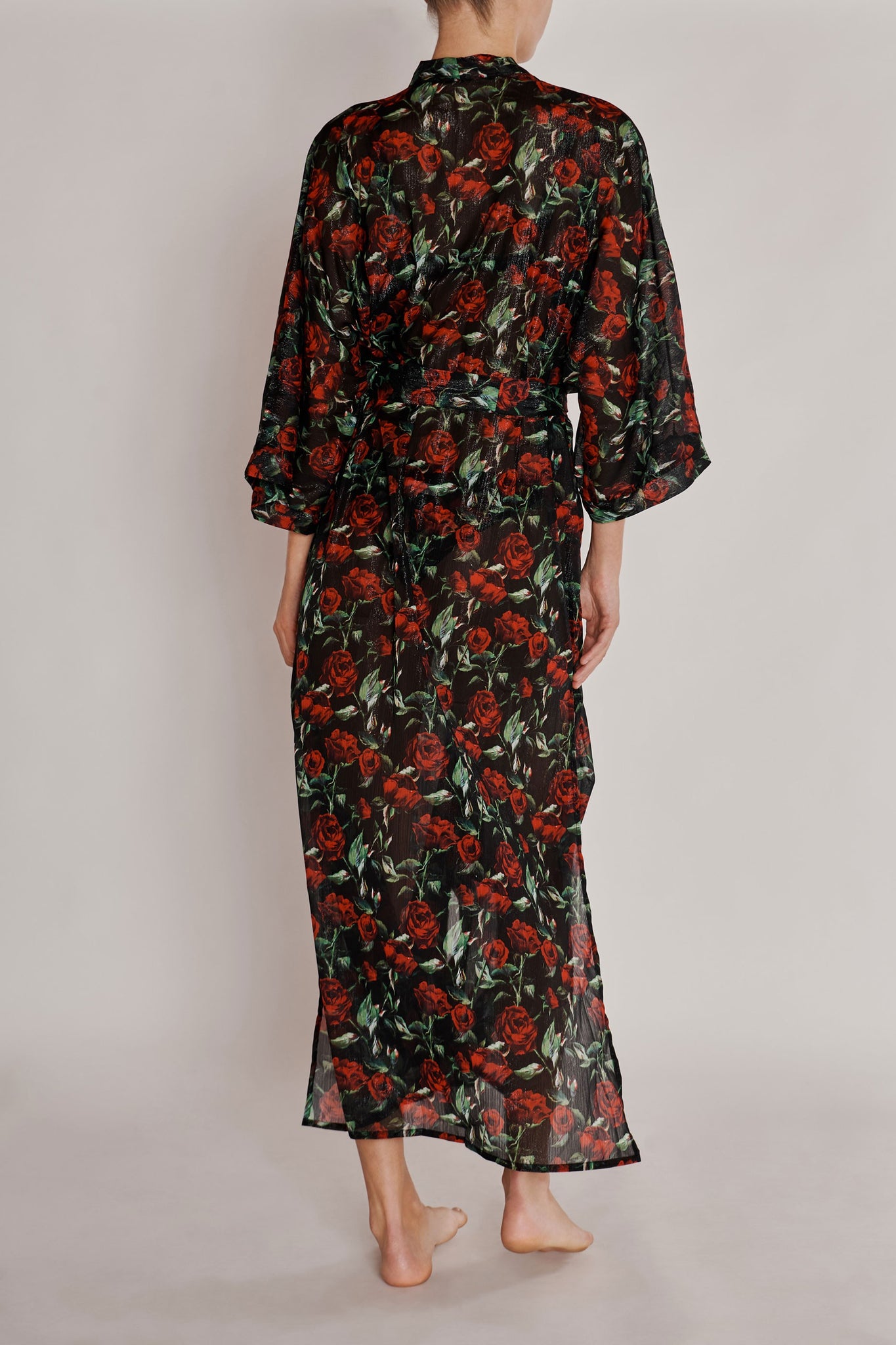 Kimono Maculato / Marrone - Ideal Moda