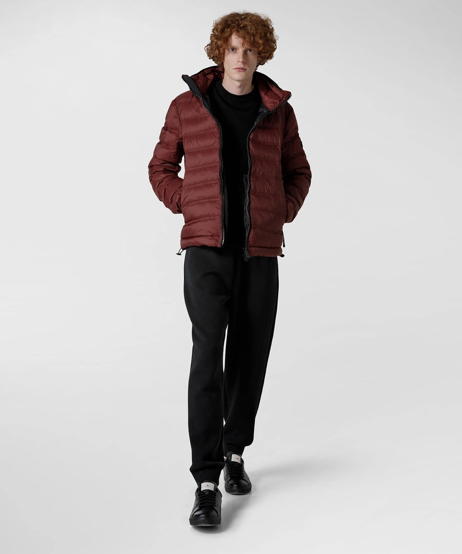Piumino Trapuntato con Logo Peuterey / Bordeaux - Ideal Moda