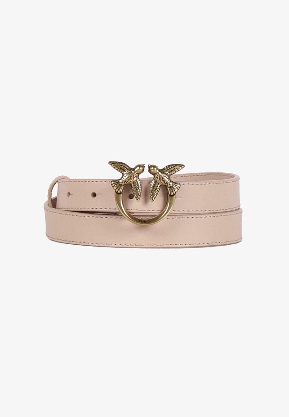Cintura Sottile Pinko Love Birds / Cipria - Ideal Moda