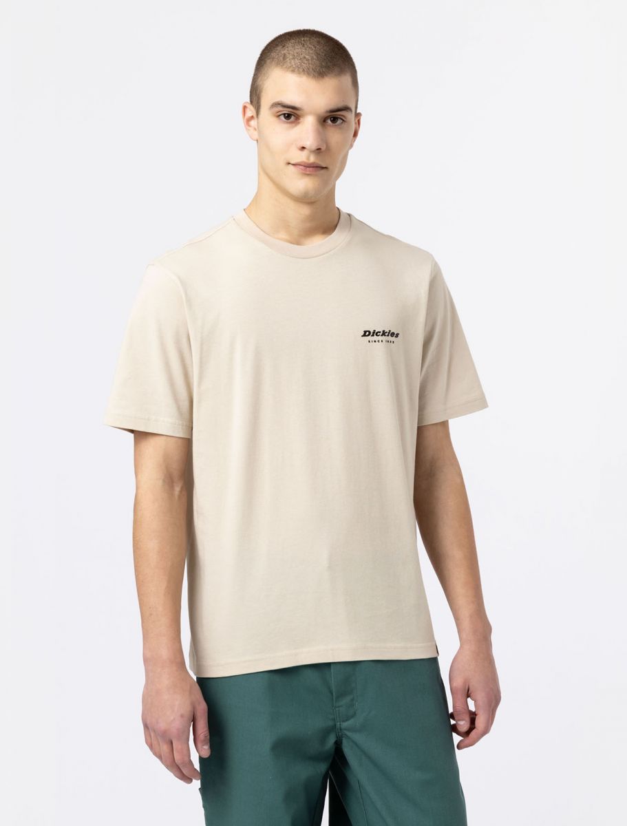 T-Shirt Dickies con Stampa / Beige - Ideal Moda