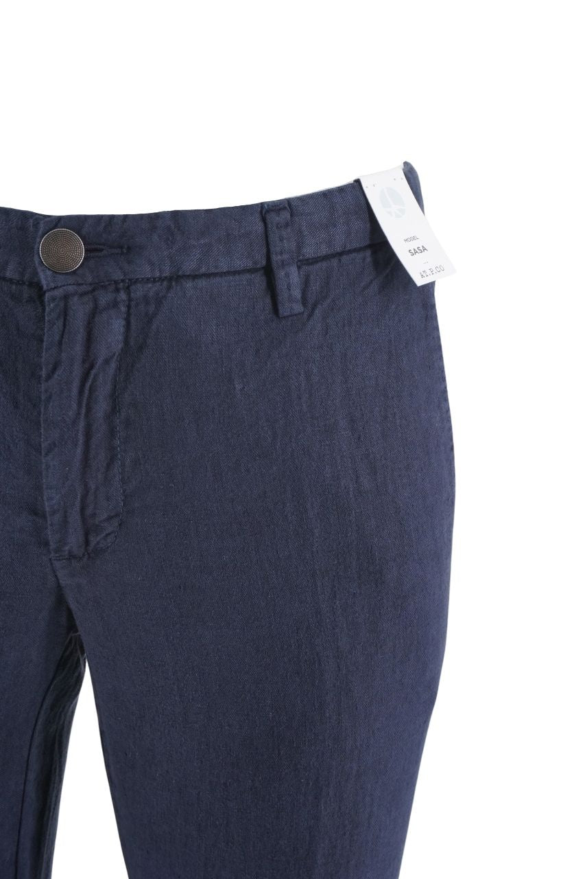 Pantalone AT.P.CO. in Lino / Blu - Ideal Moda