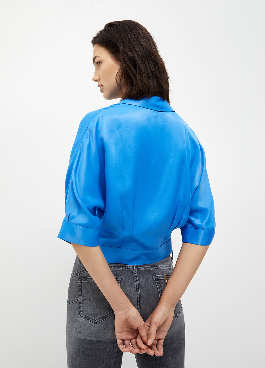 Camicia in Raso di Viscosa Liu Jo / Azzurro - Ideal Moda