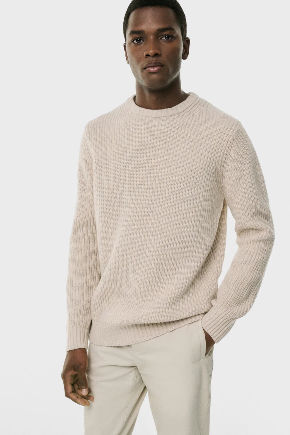 Maglia Girocollo Ecoalf / Beige - Ideal Moda