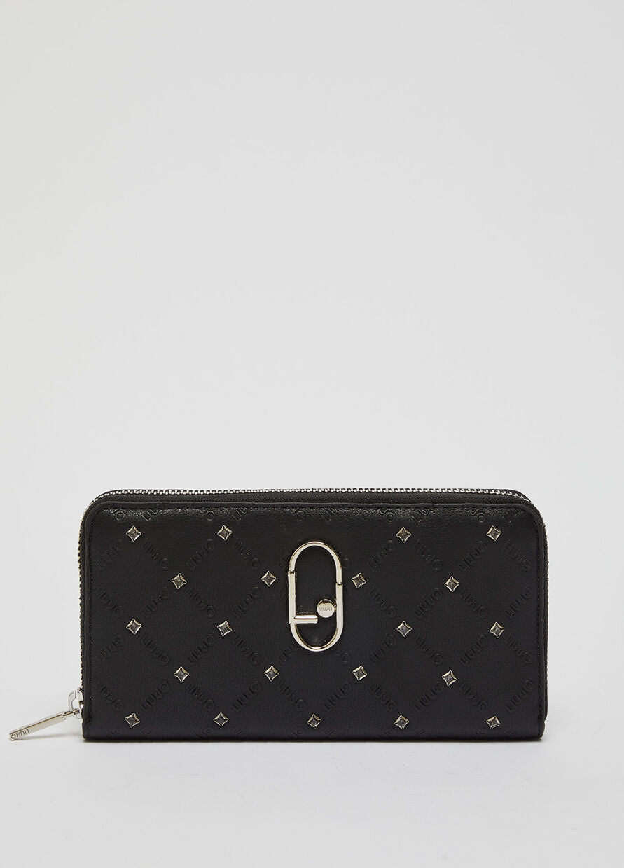 Portafoglio Liu Jo con Logo / Nero - Ideal Moda