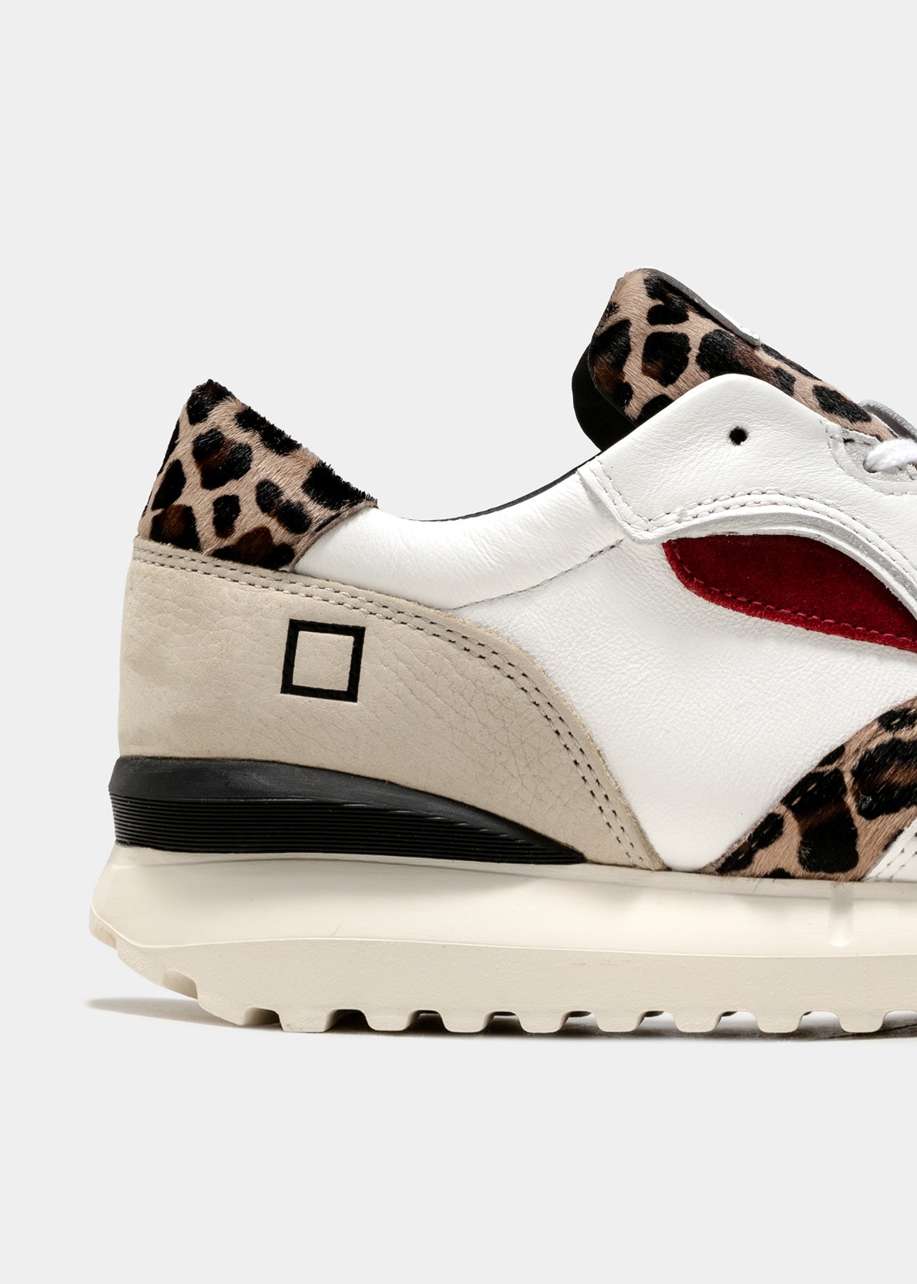 Sneaker DATE Luna Animalier / Bianco - Ideal Moda