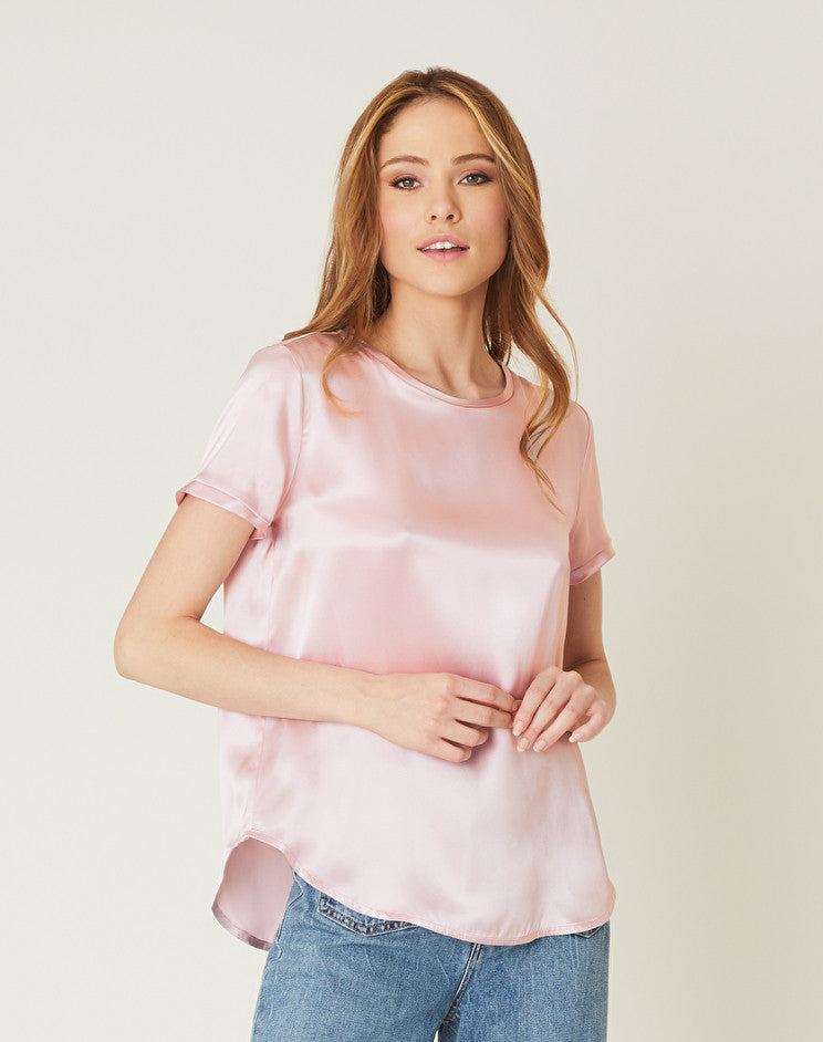 Blusa in Seta Manila Grace / Rosa - Ideal Moda