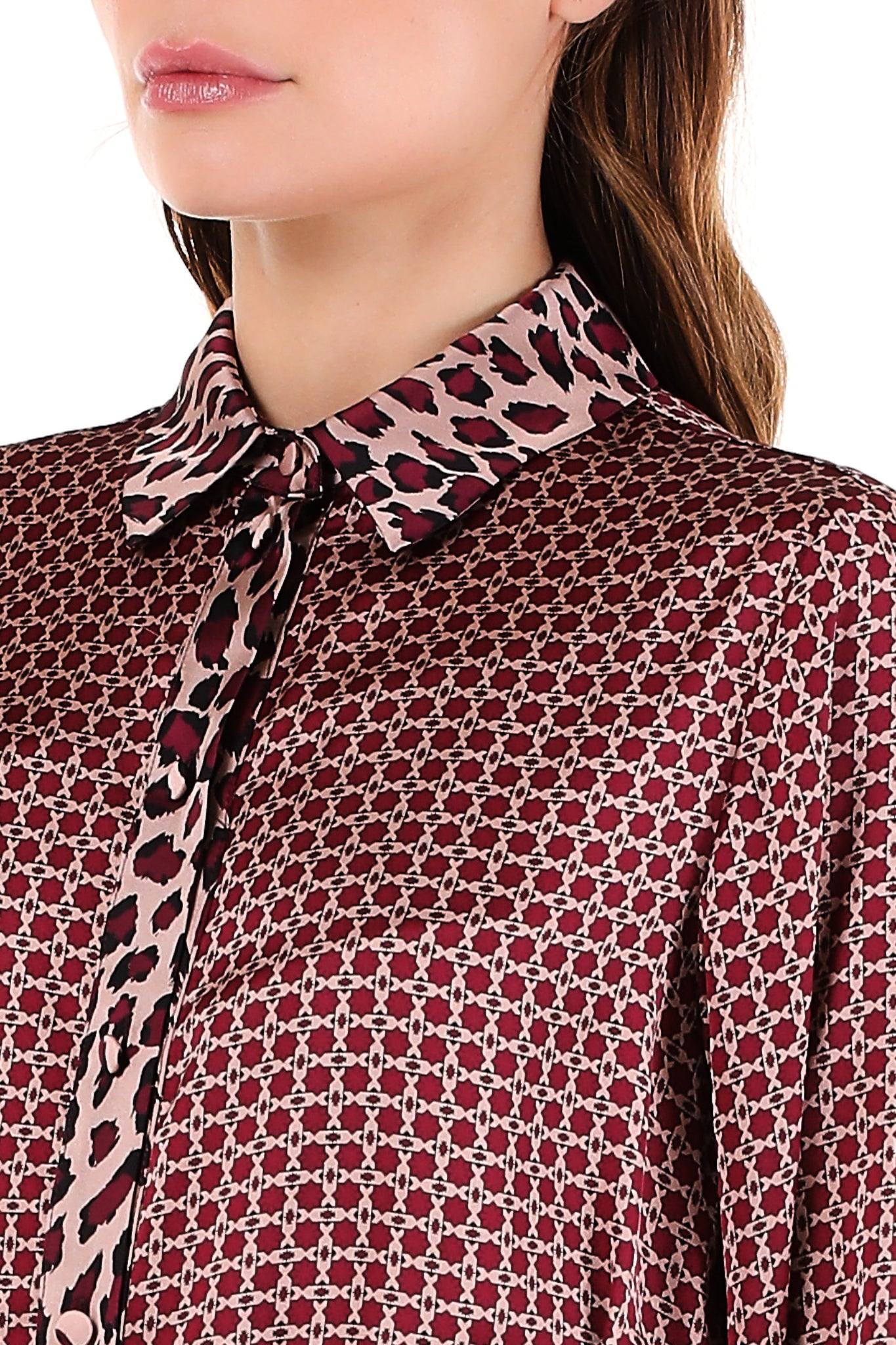Vestito Liu Jo Chemisier / Bordeaux - Ideal Moda