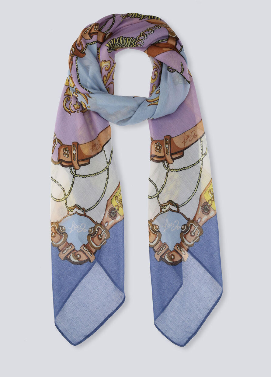 Foulard Liu Jo Ecosostenibile / Blu - Ideal Moda