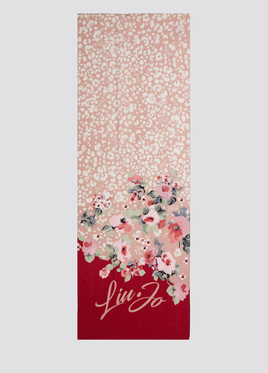 Stola Liu Jo a Fiori / Rosso - Ideal Moda