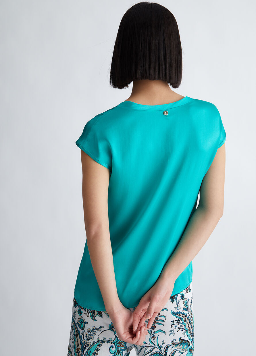 Blusa in Misto Seta Liu Jo / Verde - Ideal Moda
