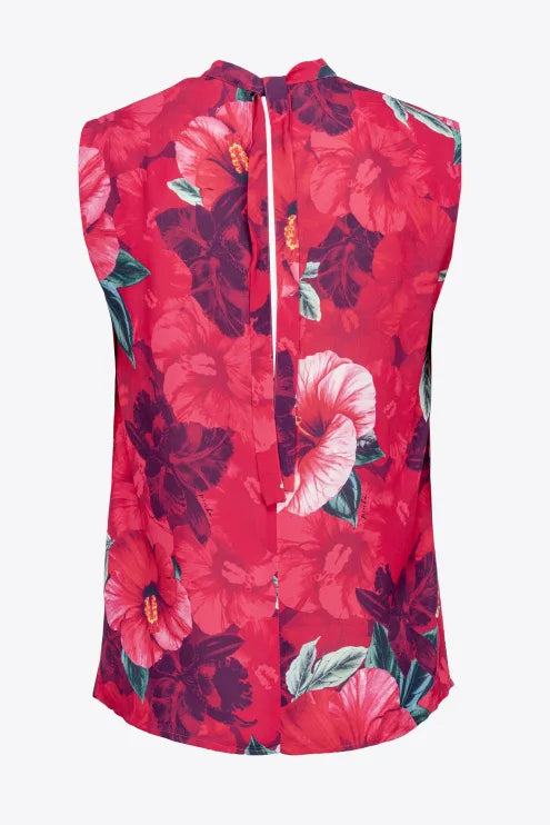 Blusa con Stampa Pinko / Fucsia - Ideal Moda
