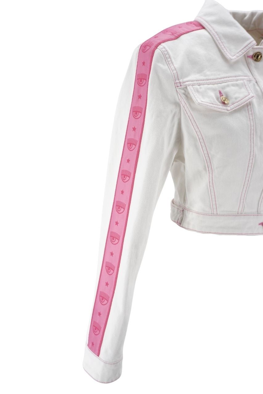 Giacca in Jeans Chiara Ferragni / Bianco - Ideal Moda