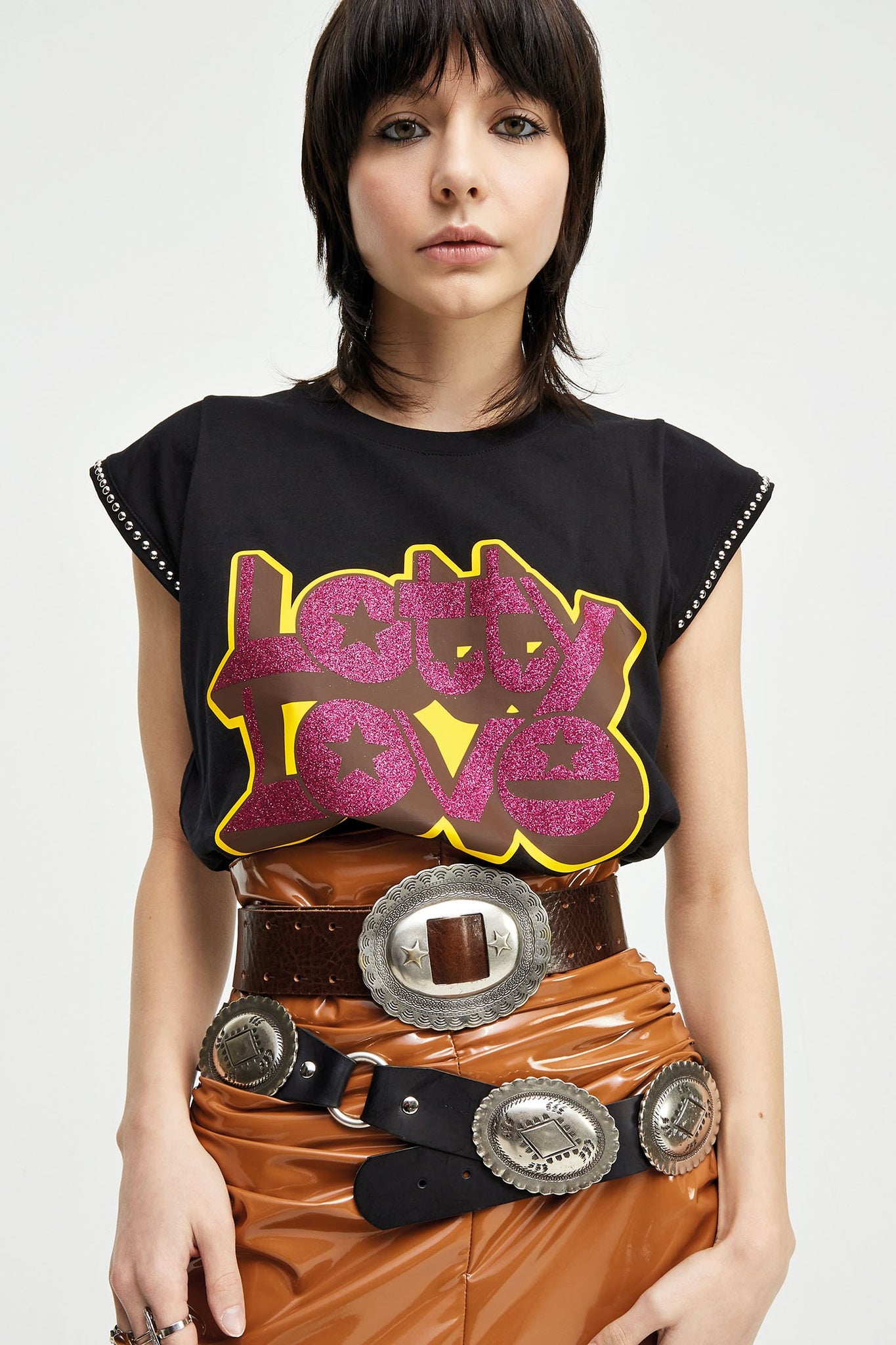 T-Shirt Aniye By con Stampa / Nero - Ideal Moda