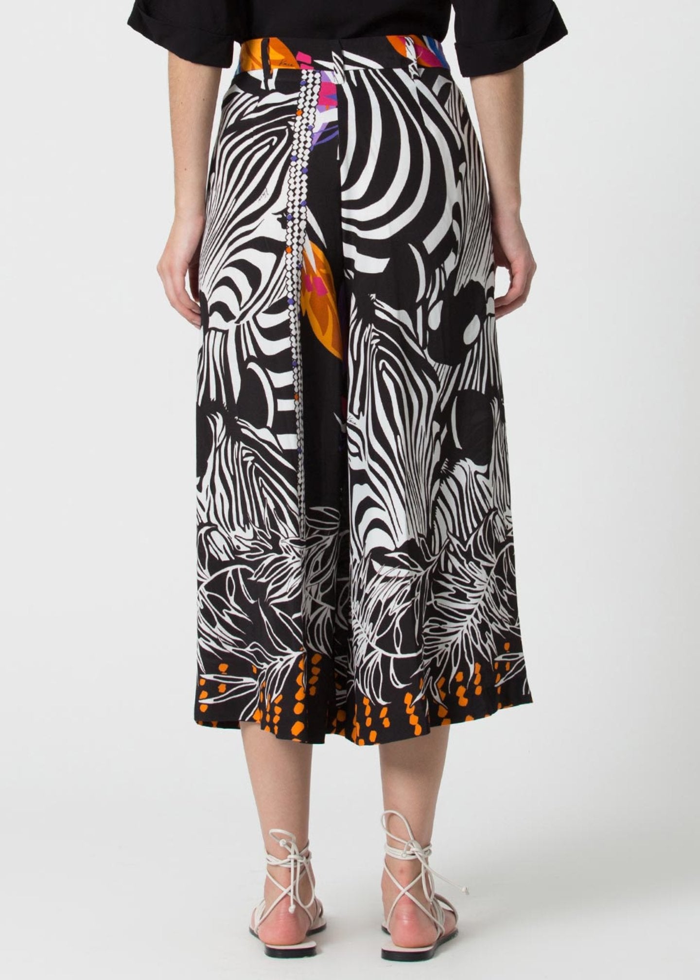 Pantalone Kocca a Palazzo / Nero - Ideal Moda