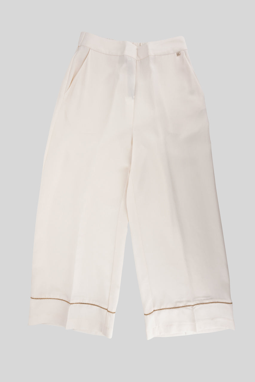 Pantalone lapse / Bianco - Ideal Moda