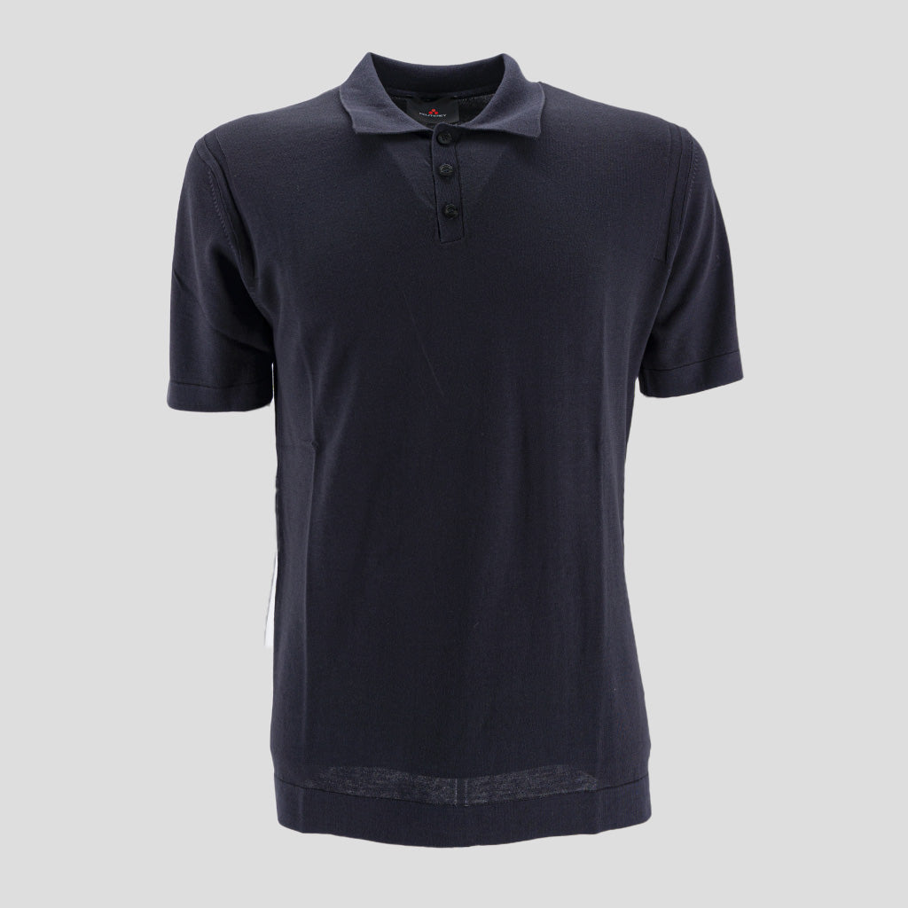 Polo in Filo di Cotone / Blu - Ideal Moda