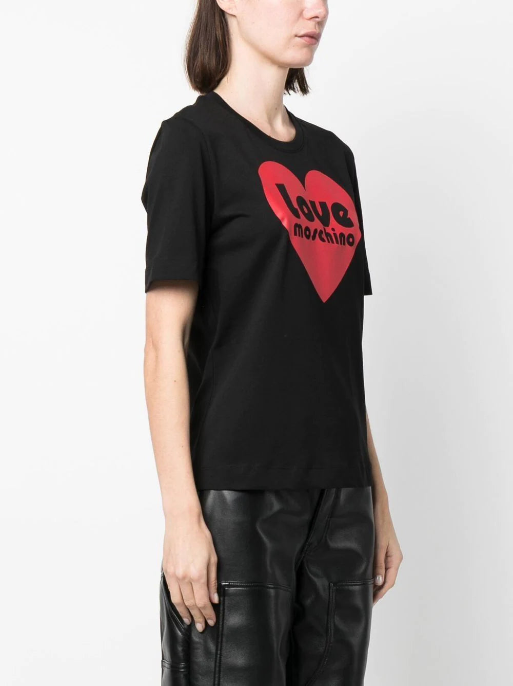 T-Shirt con Logo Love Moschino / Nero - Ideal Moda