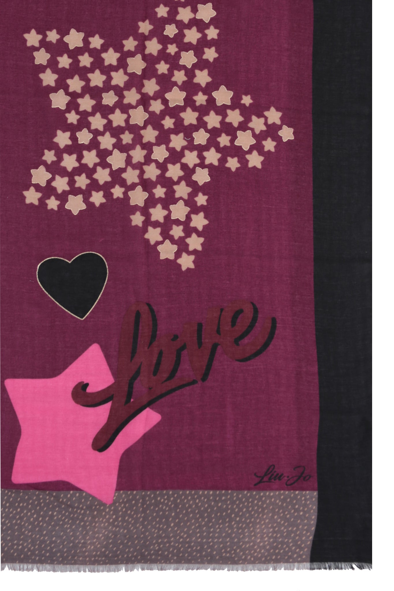 Stola Liu Jo con Logo / Rosa - Ideal Moda