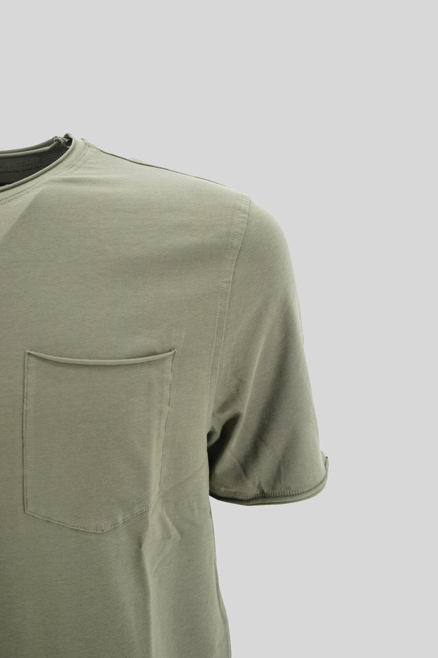 T-Shirt Girocollo / Verde - Ideal Moda