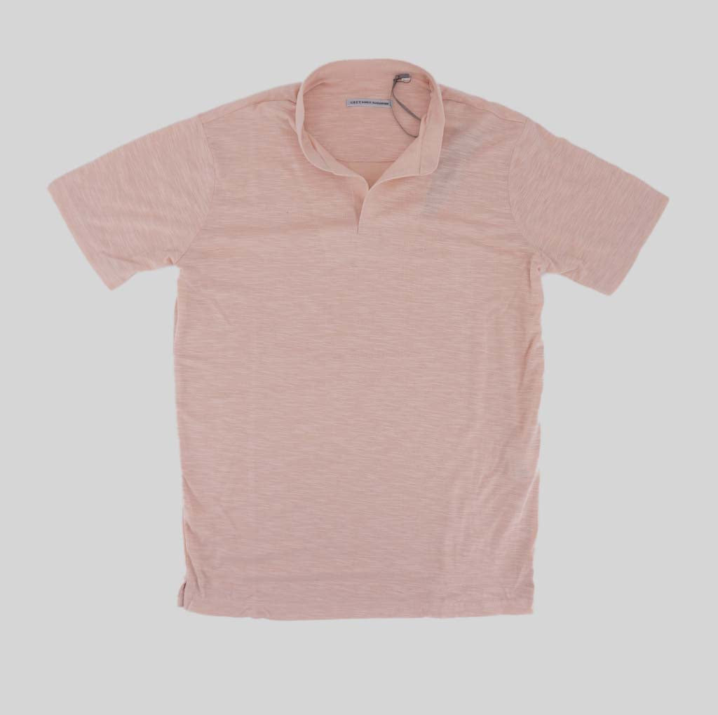Polo Collo Coreano / Rosa - Ideal Moda