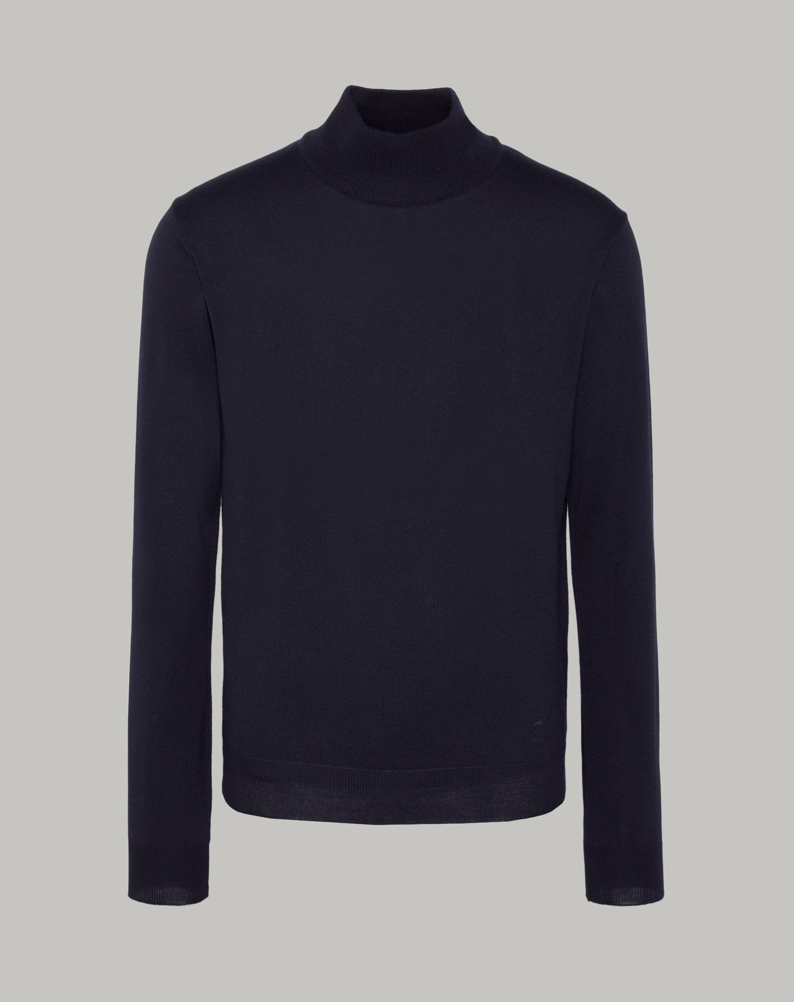 Maglia Corneliani a Collo Alto / Blu - Ideal Moda
