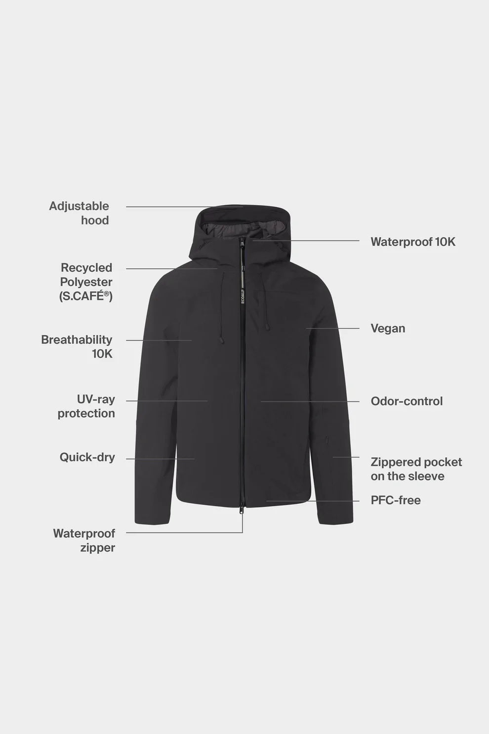 Giubbino in Softshell Ecoalf / Grigio - Ideal Moda