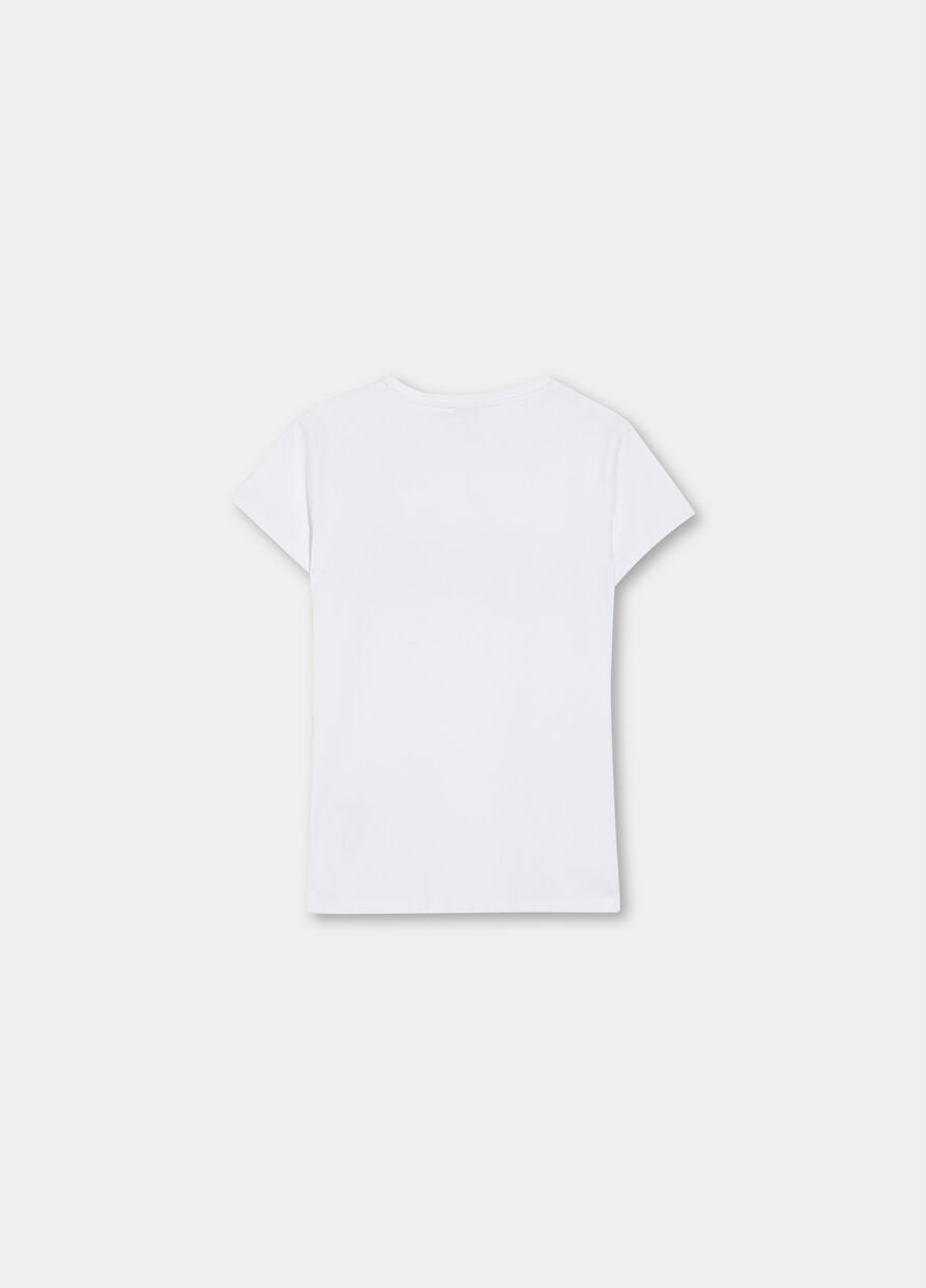 T-shirt Liu Jo con logo / Bianco - Ideal Moda