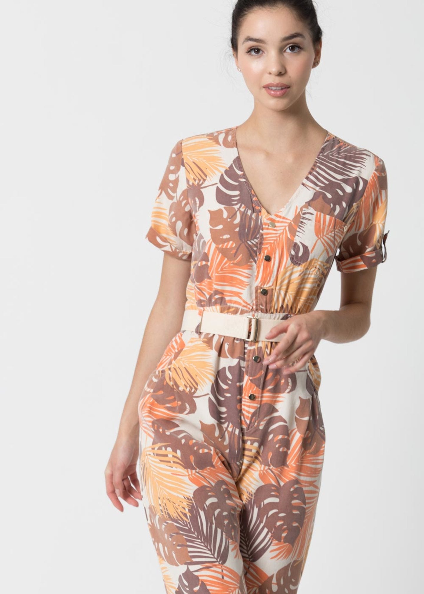 Tuta Kocca con Fantasia / Arancione - Ideal Moda