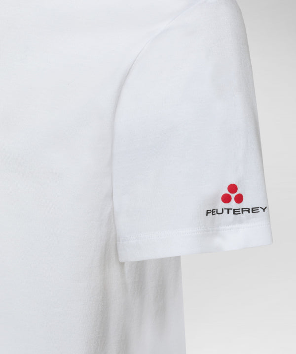 T-Shirt Peuterey con Logo / Bianco - Ideal Moda