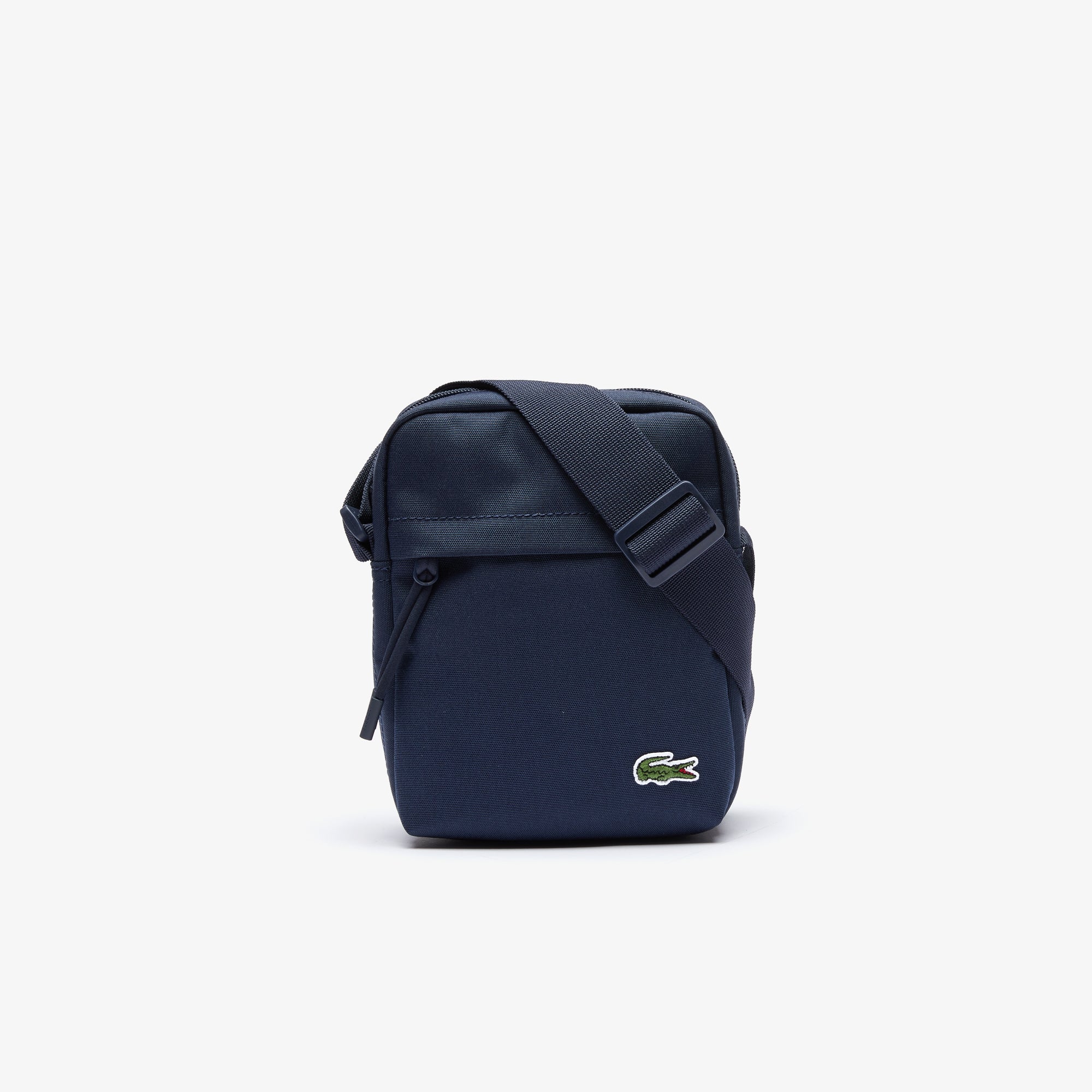 Borsello verticale con zip Neocroc in tela tinta unita / Blu - Ideal Moda
