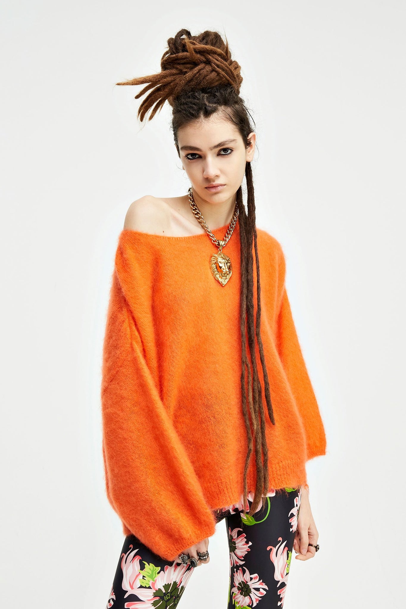 Maglia Aniye By in Mohair / Arancione - Ideal Moda