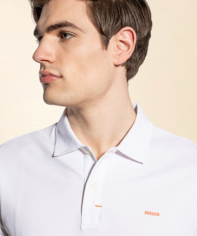 Piquet polo shirt / Bianco - Ideal Moda