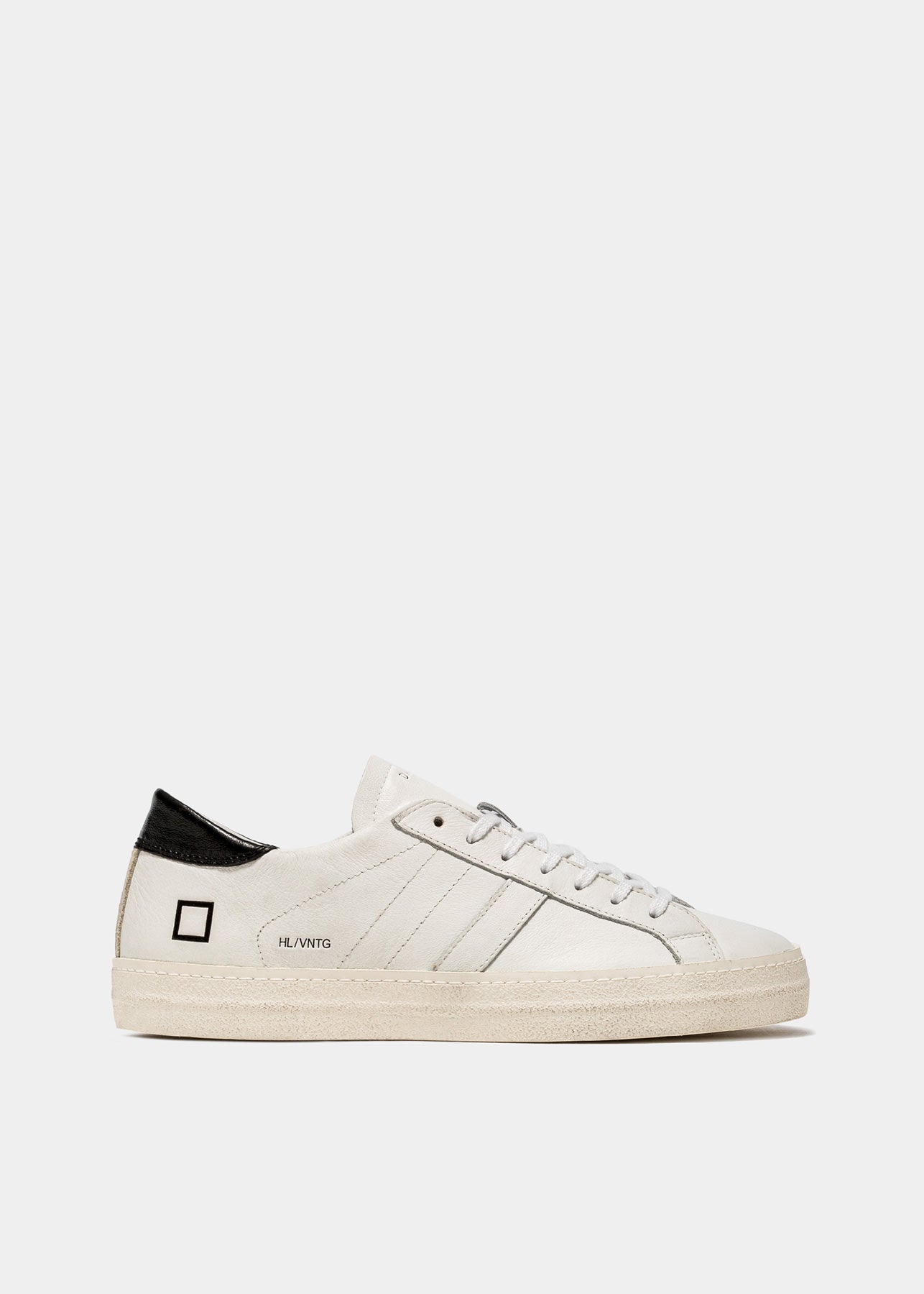 Sneaker DATE Hill Low Vintage Calf / Bianco - Ideal Moda