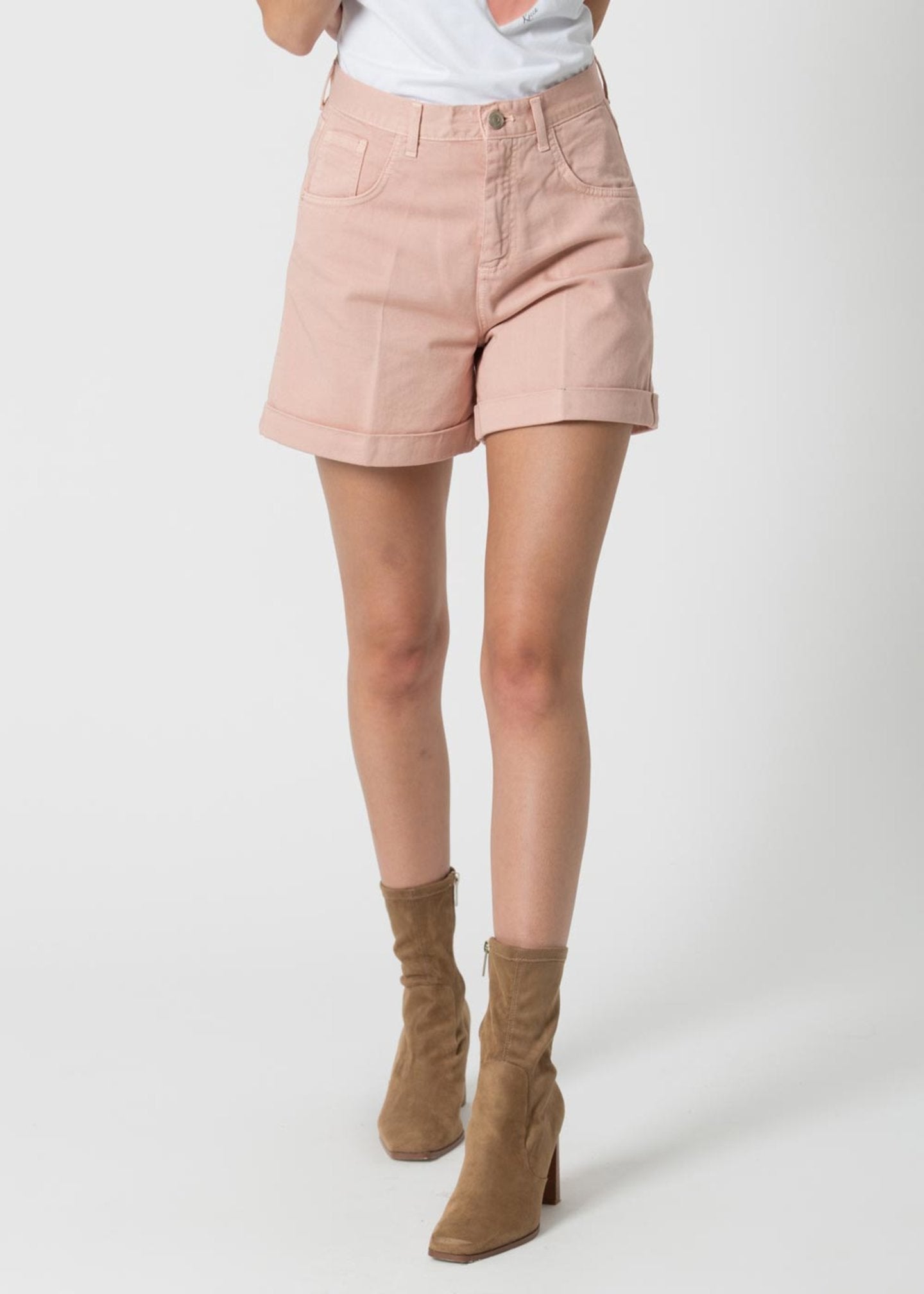 Short Kocca in Denim / Rosa - Ideal Moda