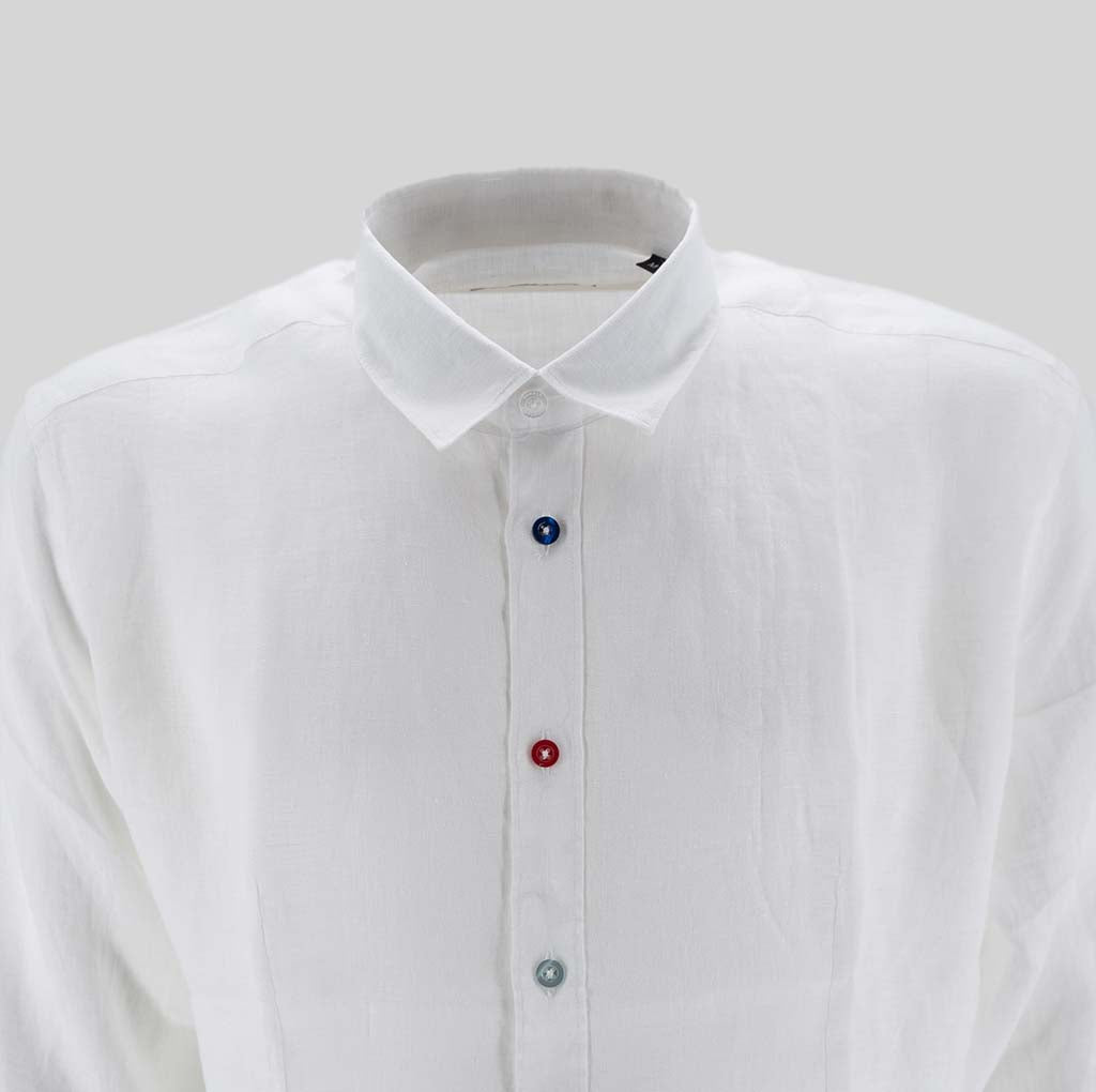 Camicia Collo Italia / Bianco - Ideal Moda