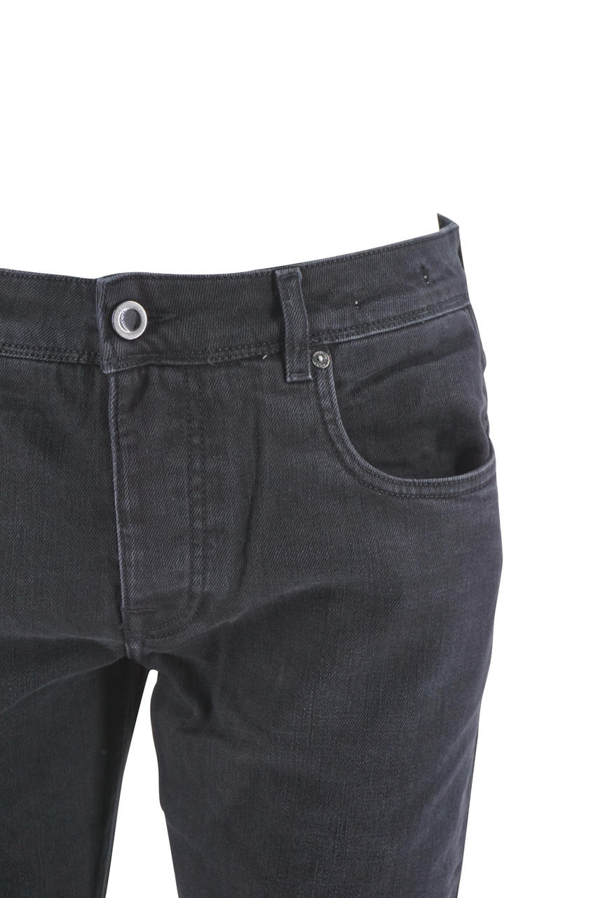 Jeans Camouflage Slim Fit / Nero - Ideal Moda