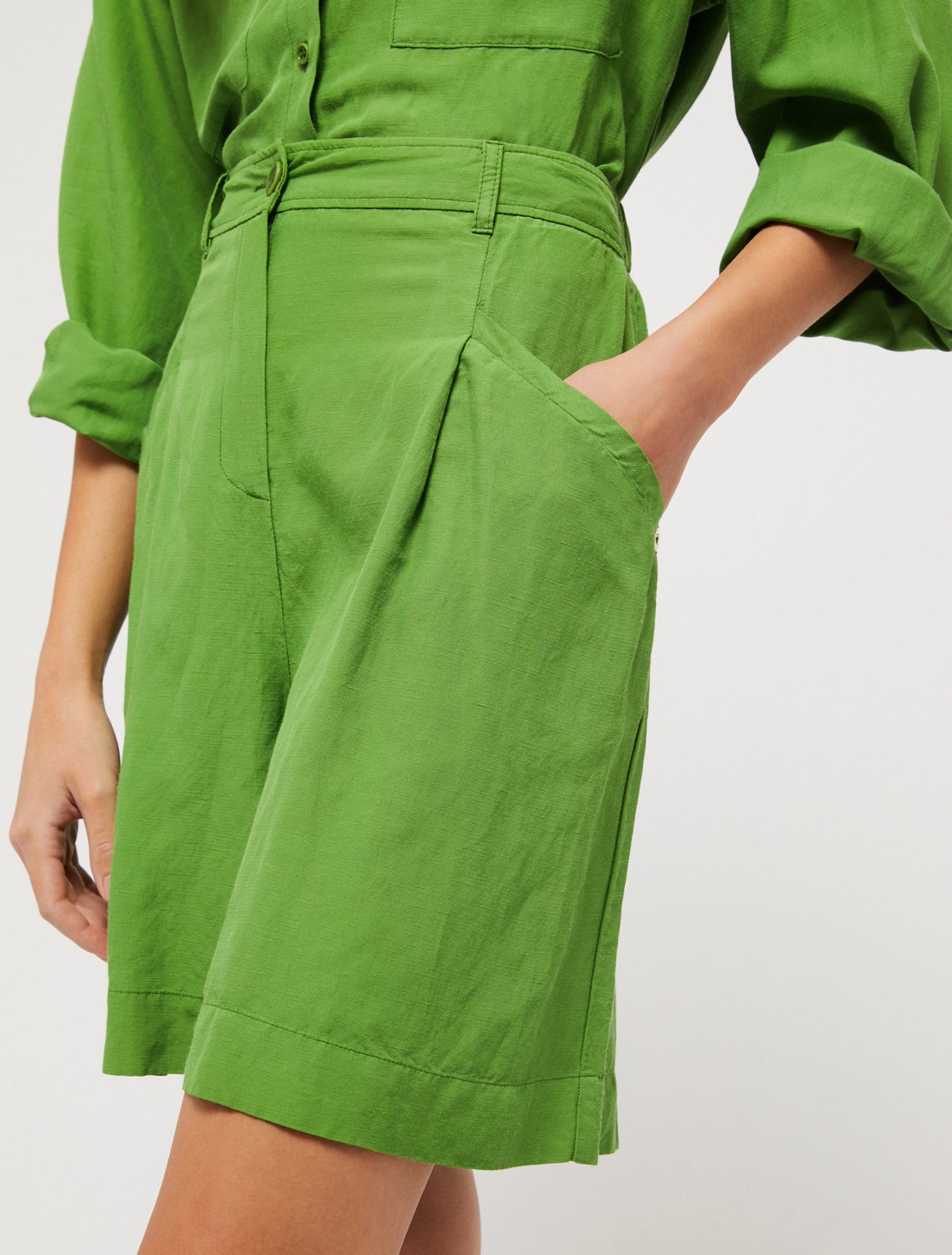 Shorts Regular Fit PennyBlack / Verde - Ideal Moda