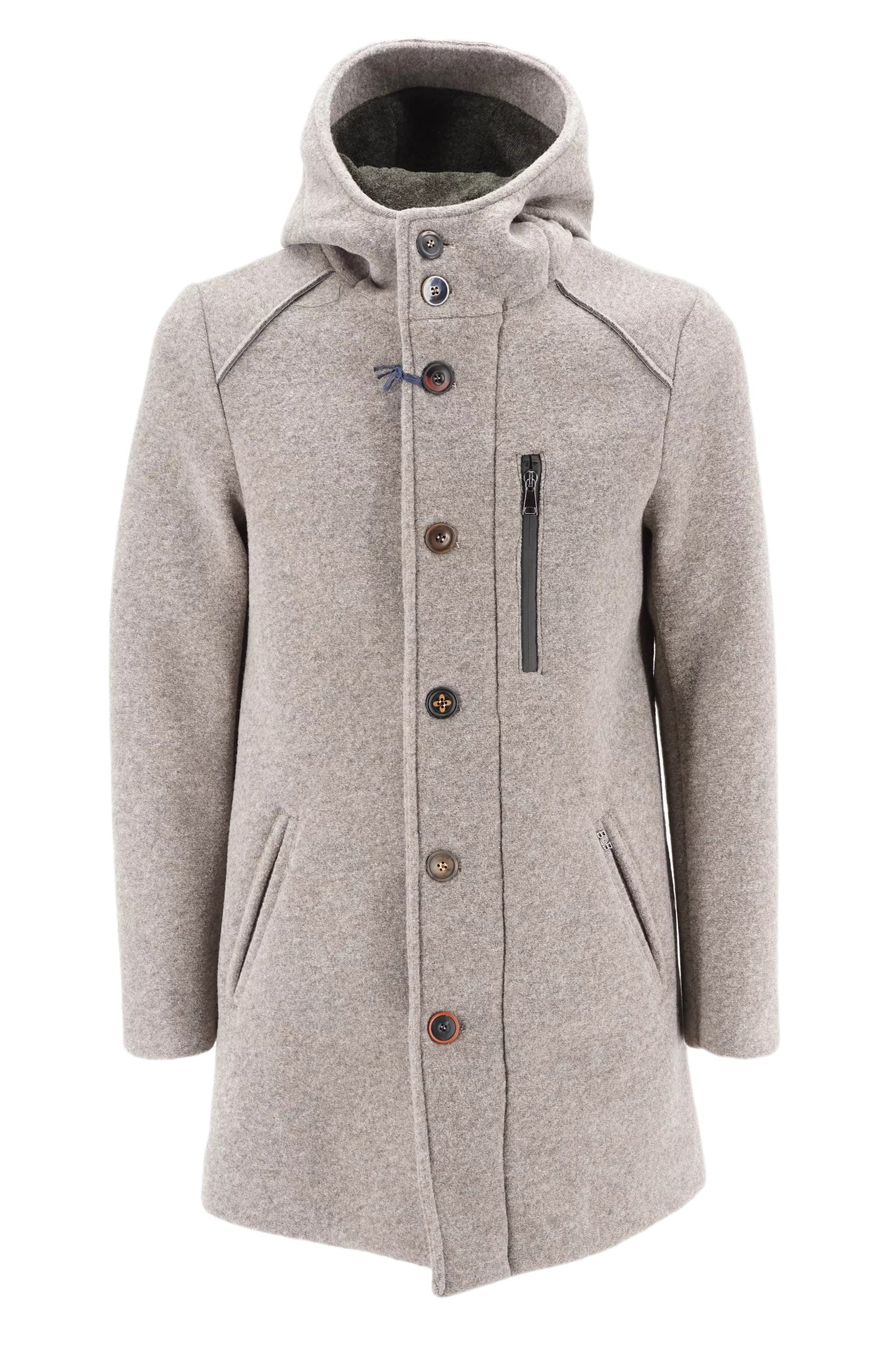 Cappotto con Cappuccio Bob / Beige - Ideal Moda