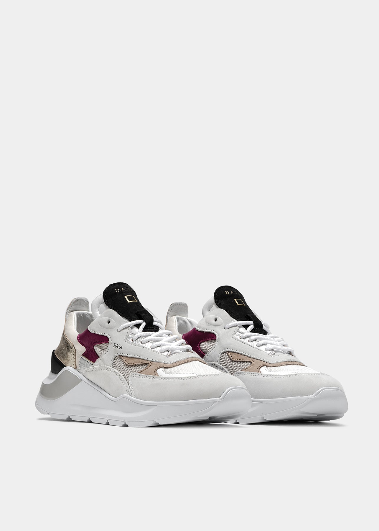 Sneaker DATE Fuga Dragon / Beige - Ideal Moda